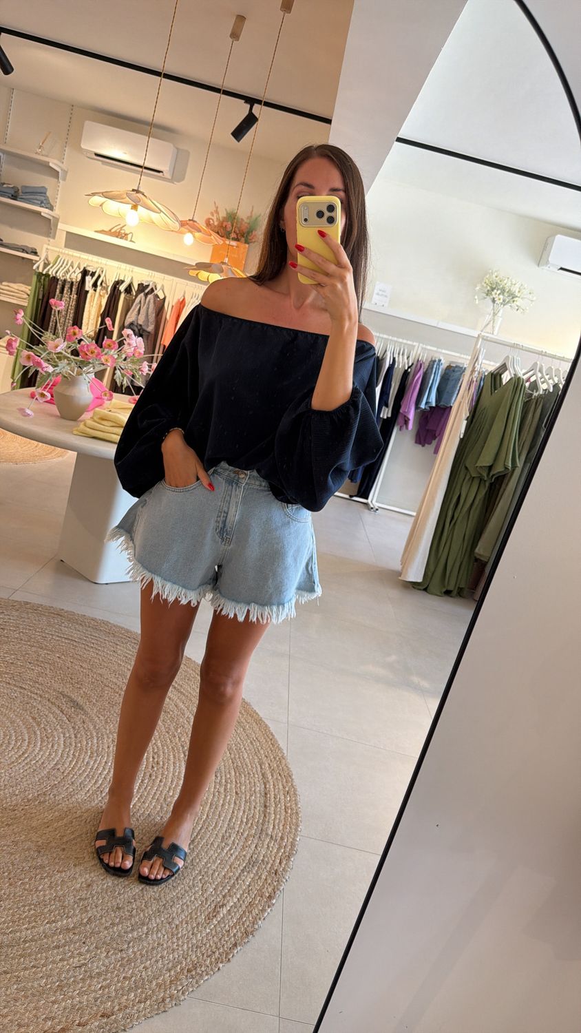 Short Raffle Oda Jeans Blue