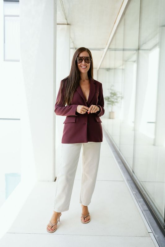 Classic Blazer Rita Tawny Port
