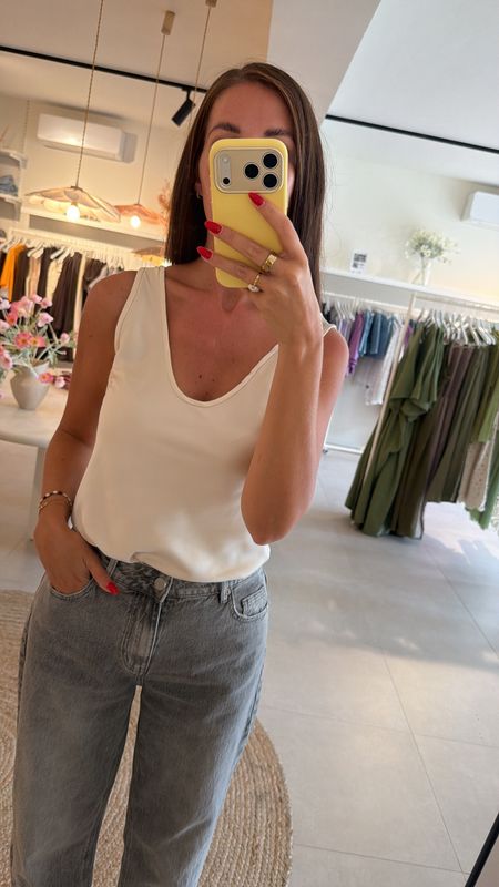 Satin Top Champagne
