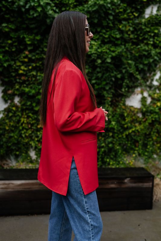 Oversized Blazer Birgit Red