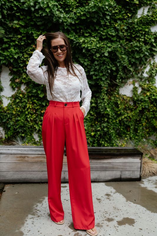 Pants Birgit Red