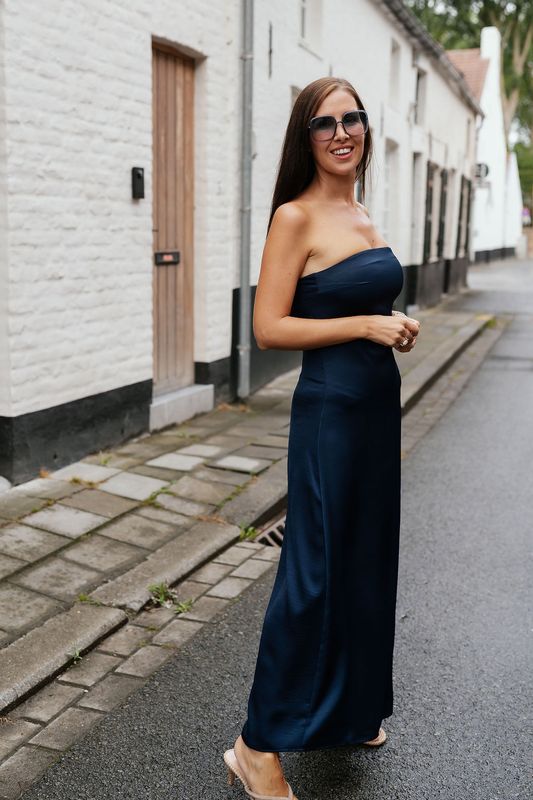 Vima bandeau maxi dress