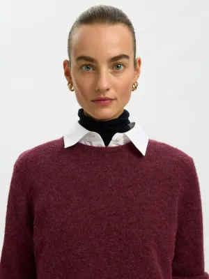Lulu Knit O-neck Tawny Port