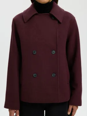 Wool Blend Jacket Zia-Alma Tawny Port