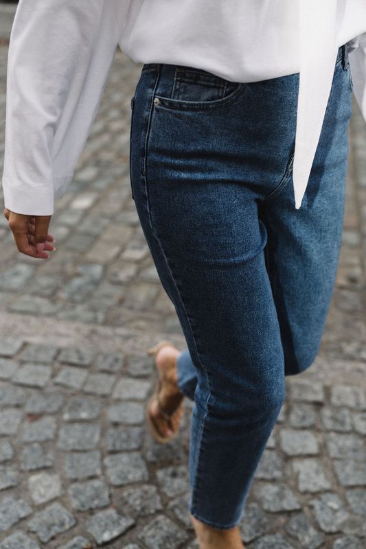 SC Mom Jeans Dark Blue Long