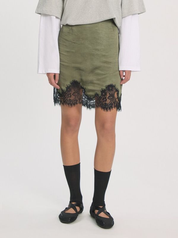 Skirt Franja Beetle Green