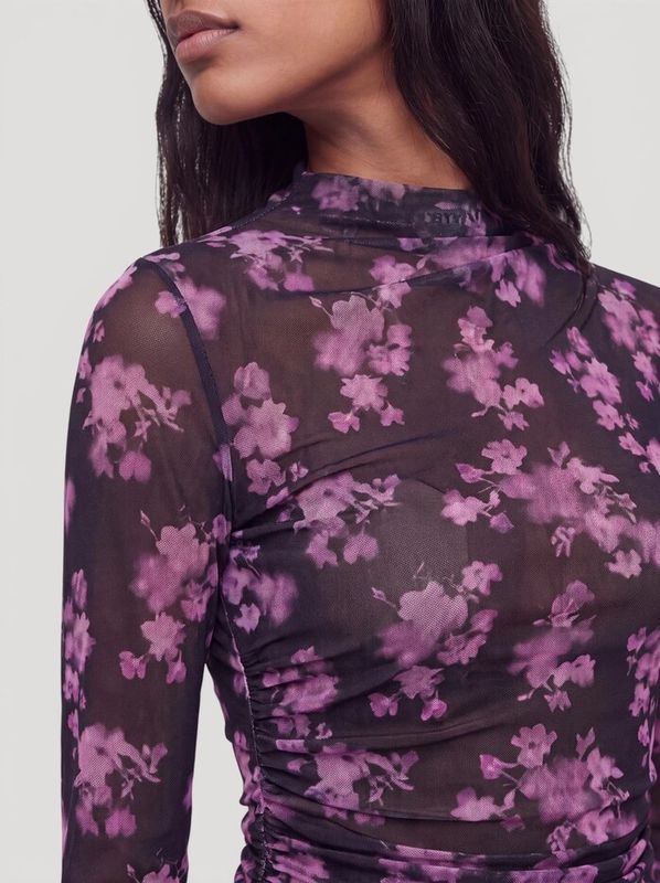 Longsleeve Veloria Pink Flower