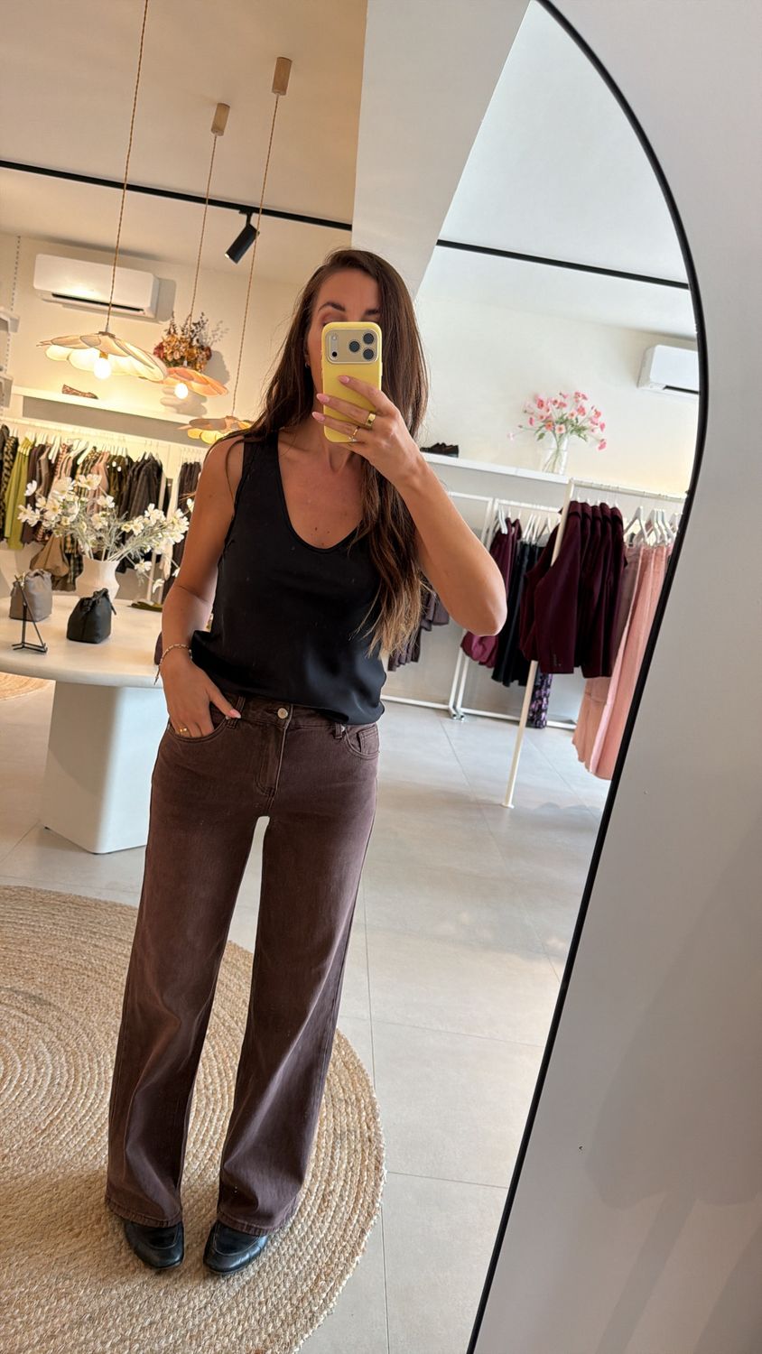 Straight Jeans Berrybrown