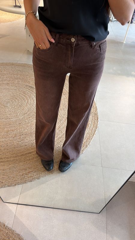 Straight Jeans Berrybrown