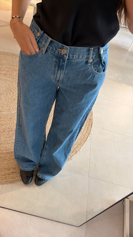 Wide Leg Jeans Classic Blue