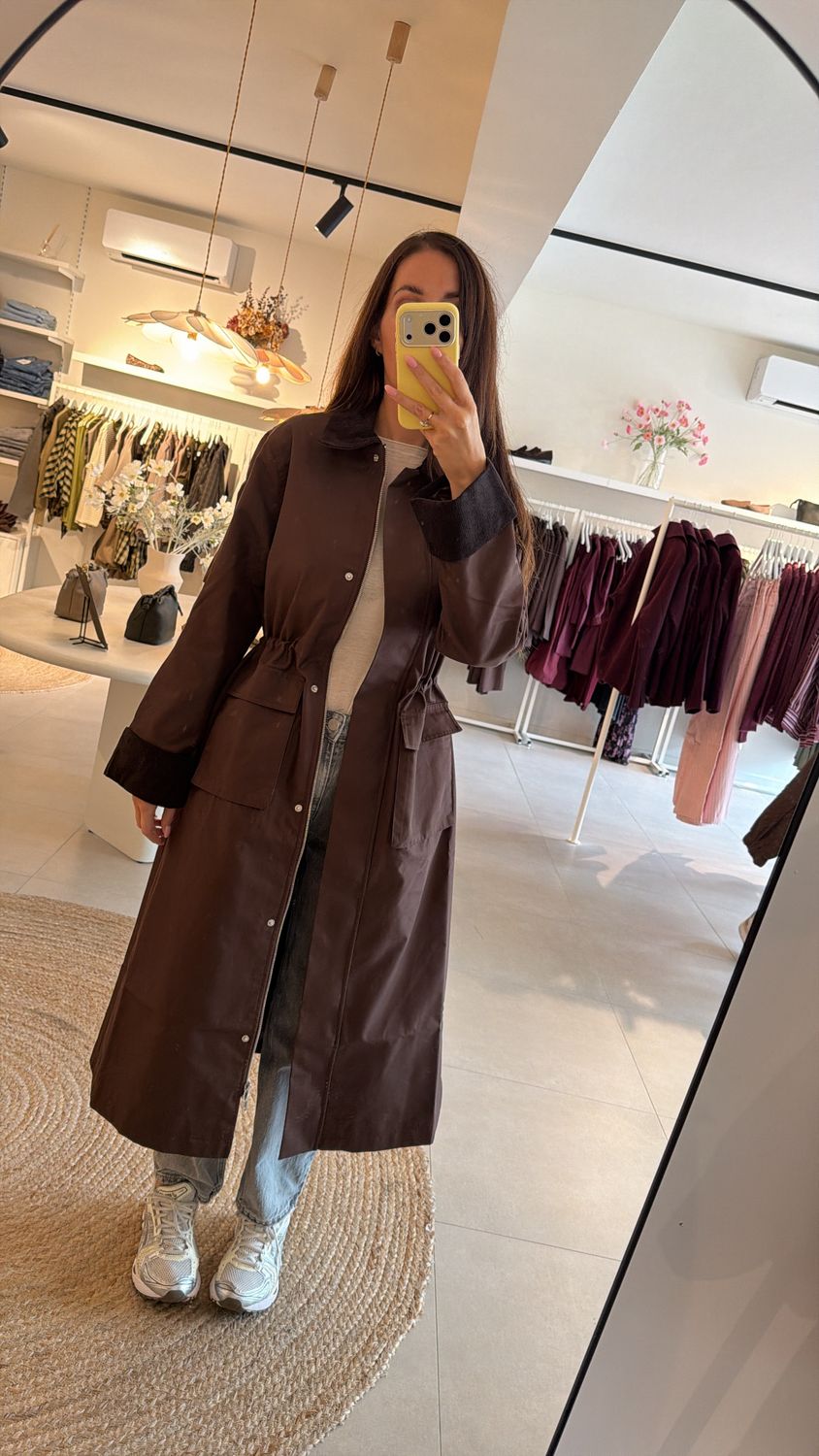 Parka Coat Anca Coffee Bean
