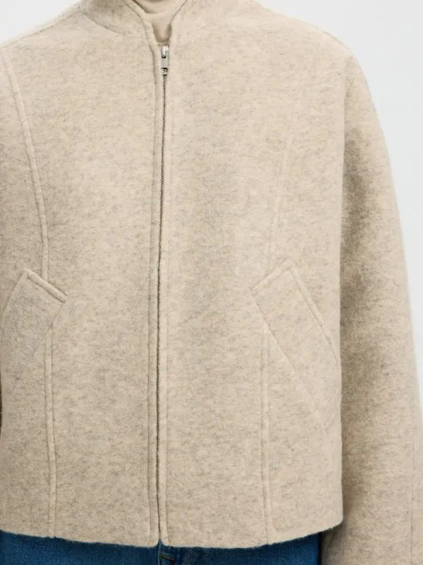 Wool Jacket Jacqueeline Silver Birch