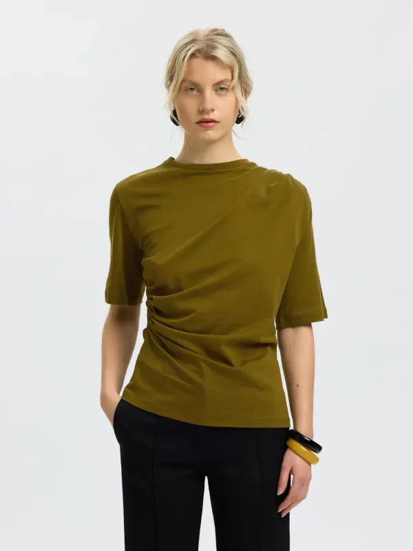 Light Twist Tee Taj Fir Green