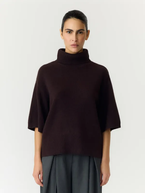 2/4 Wool Knit Pullover Emila Coffee Bean