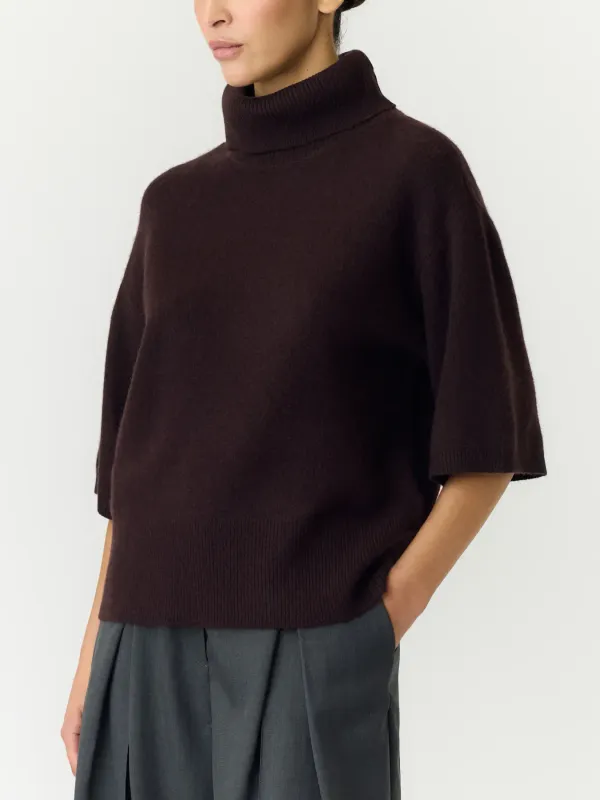 2/4 Wool Knit Pullover Emila Coffee Bean