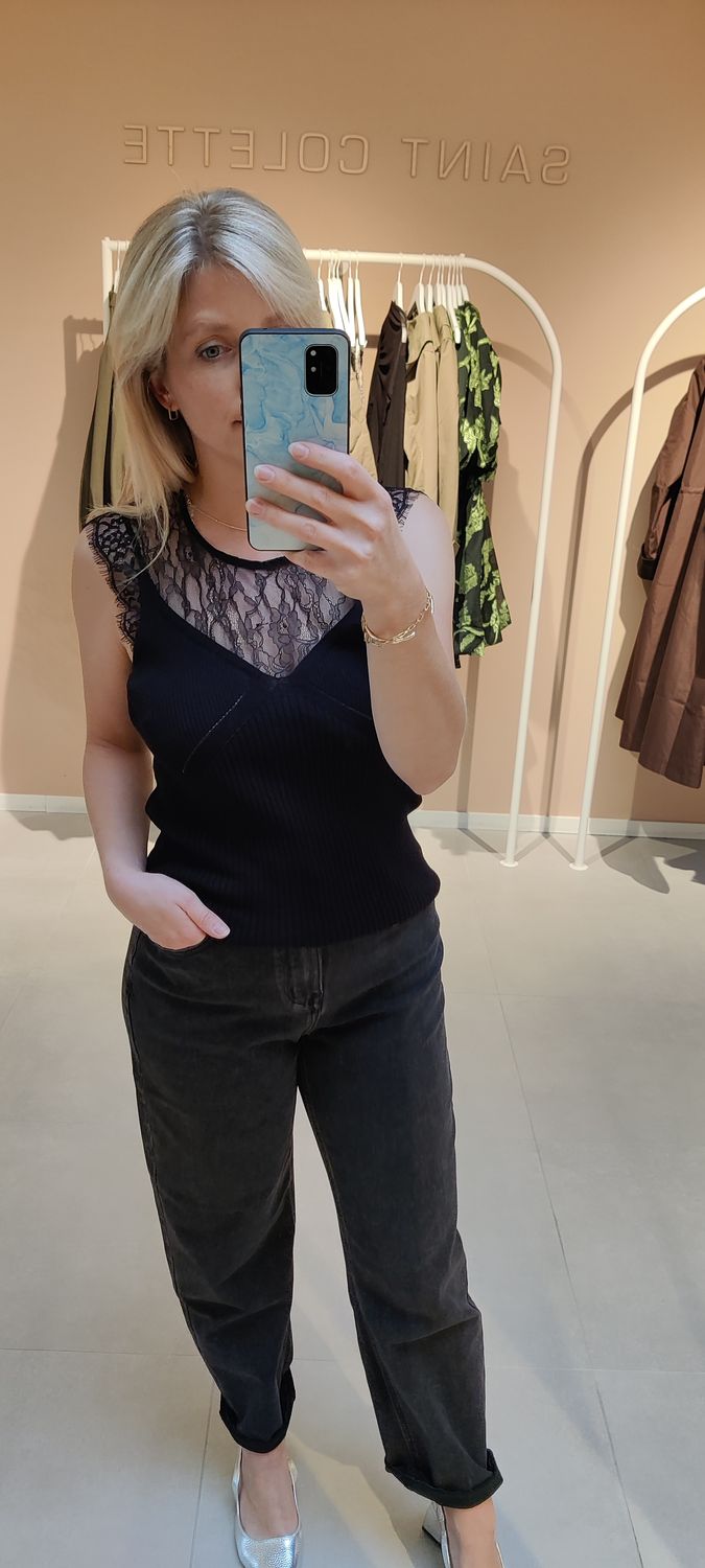 Knit Top Linga Black