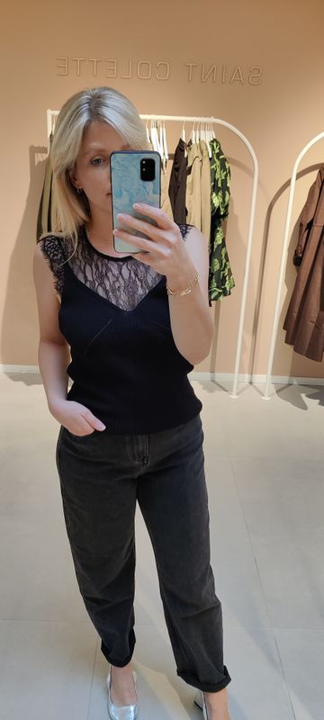 Knit Top Linga Black