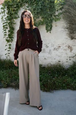 Wide Pants Babs Taupe