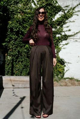 Wide Pants Debby Chocolate Brown