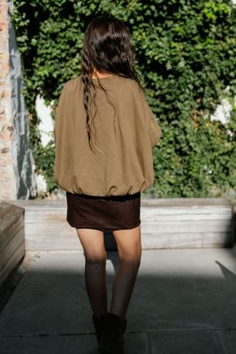 Sweatshirt Balloon Dark Olive