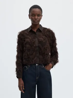 Fluffy Cropped Shirt Myline Delicioso