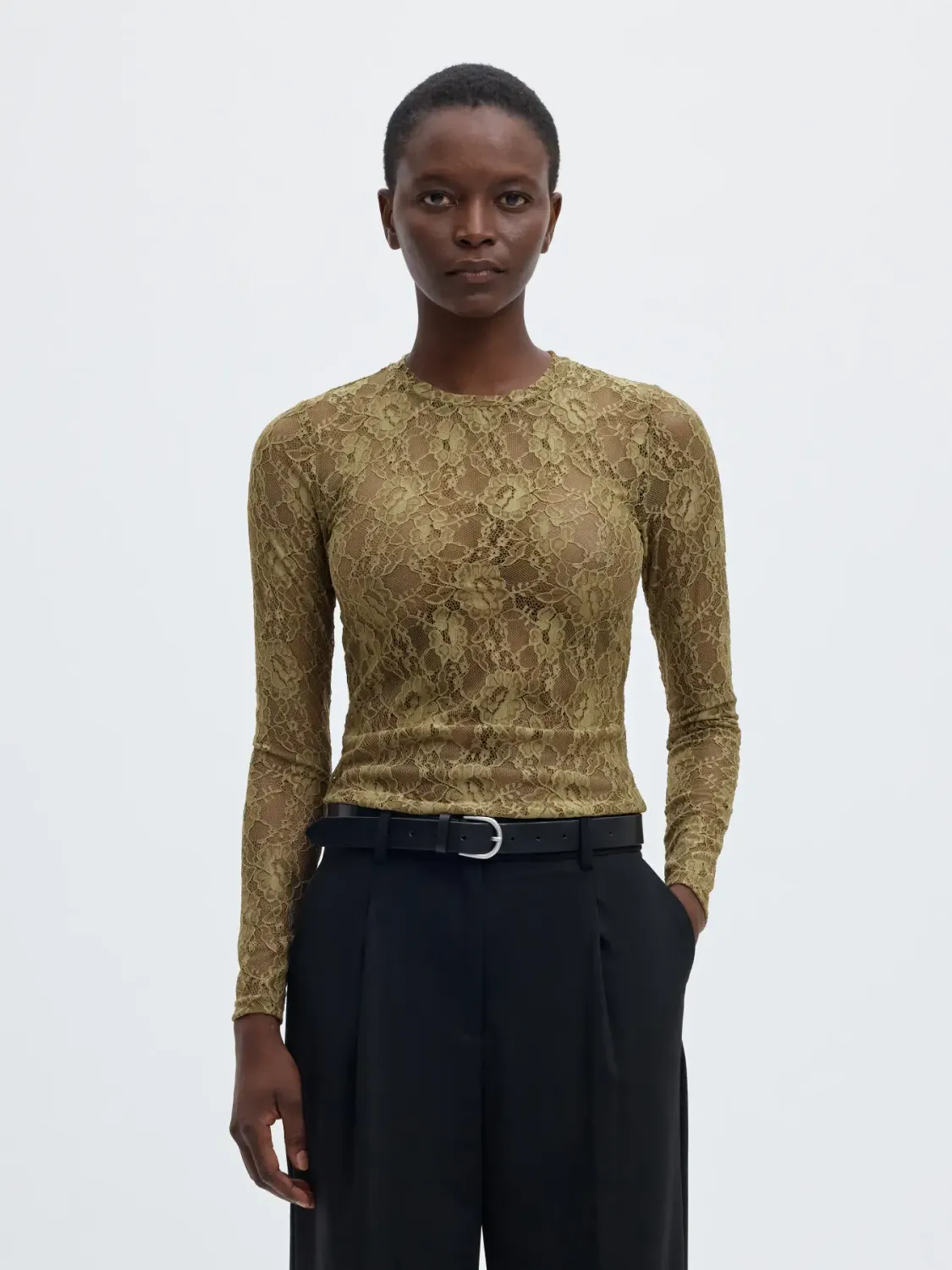 O-Neck Top Mista Fir Green