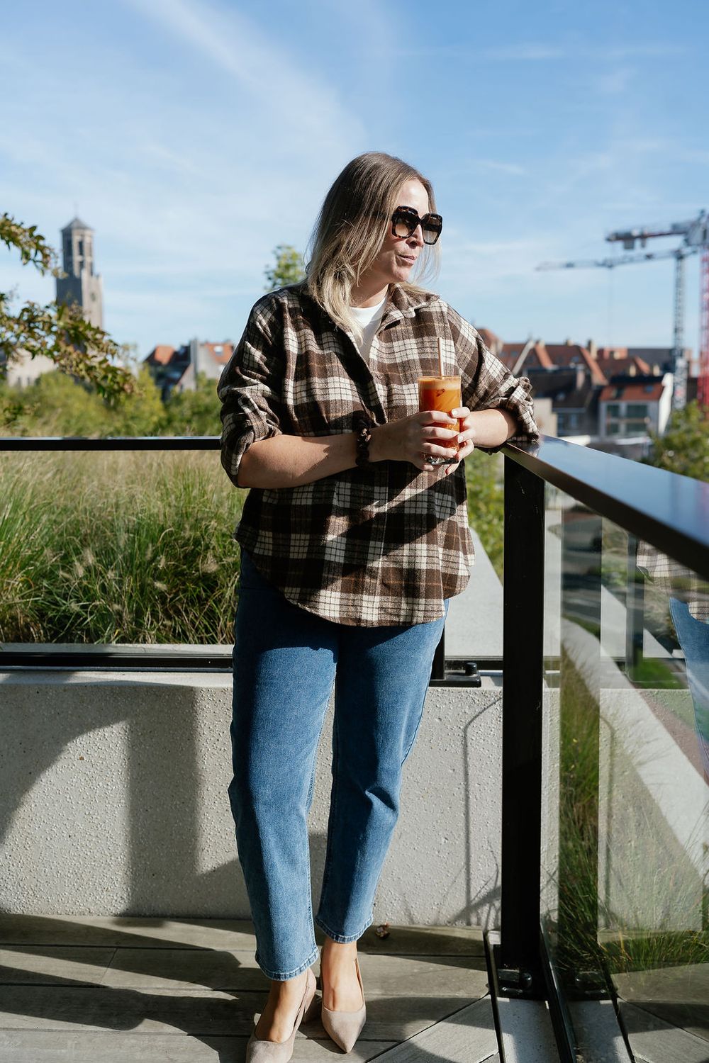 Checked Shirt Britt Brown