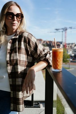 Checked Shirt Britt Brown