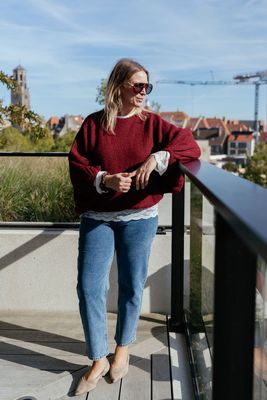 Knit Amalia Burgundy