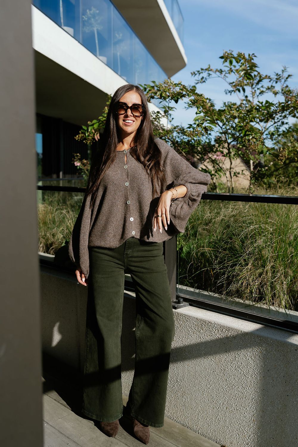 Knit Cardigan Amalia Lightbrown
