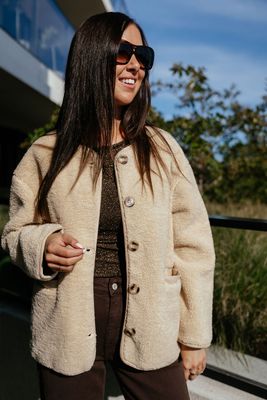 Teddy Jacket Allison Beige