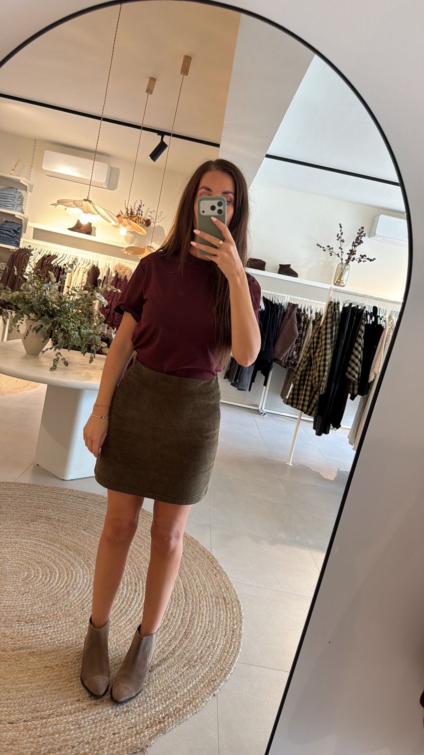 Skirt Corduroy Khaki