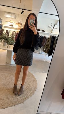 Checked Skirt Bobbie Marron