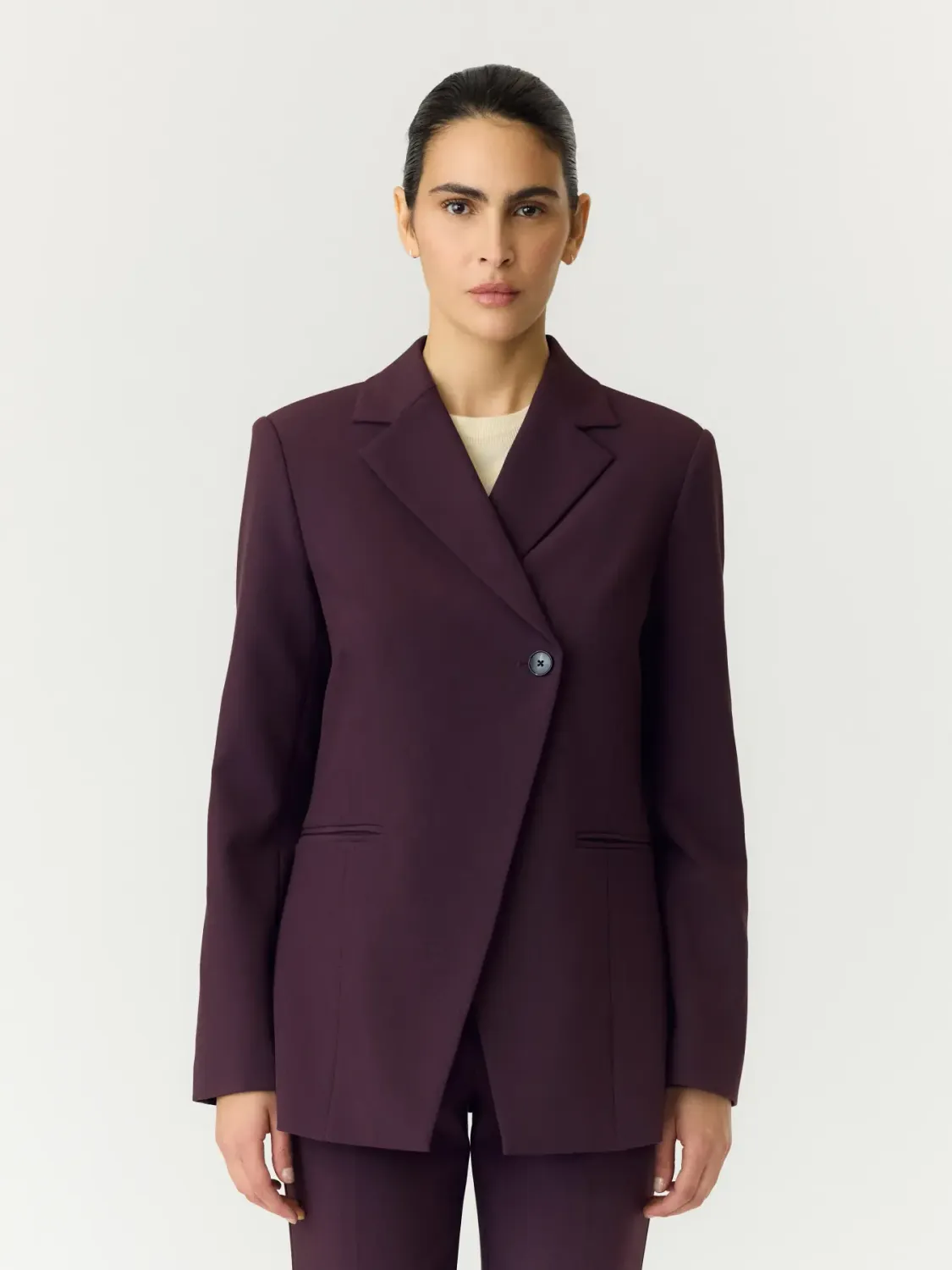 Wrap Blazer Bethy Plum Perfect