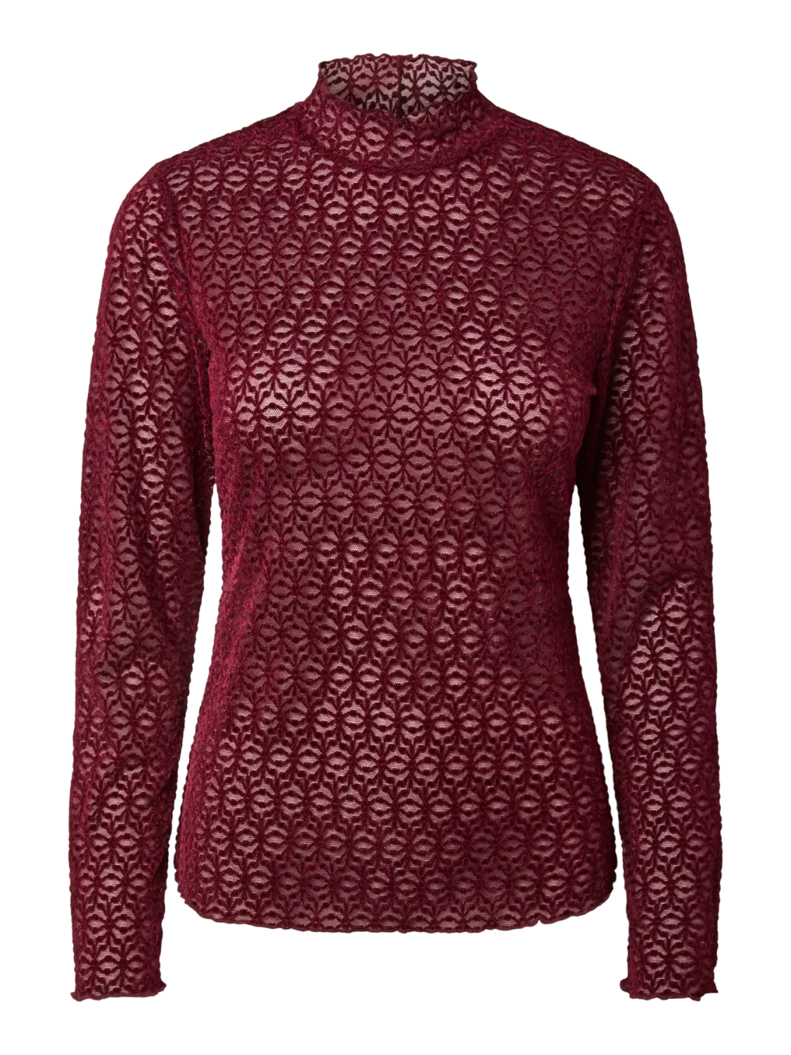 Highneck Top Ruth Rhubarb