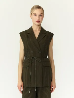 Waistcoat Shimma Dark Olive