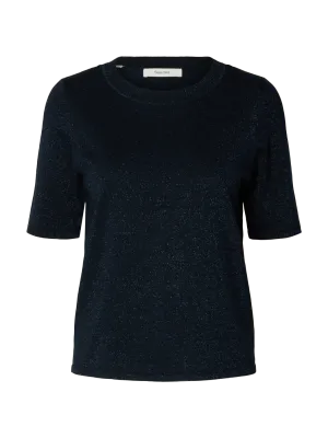 2/4 Knit O-Neck Lura Dark Sapphire