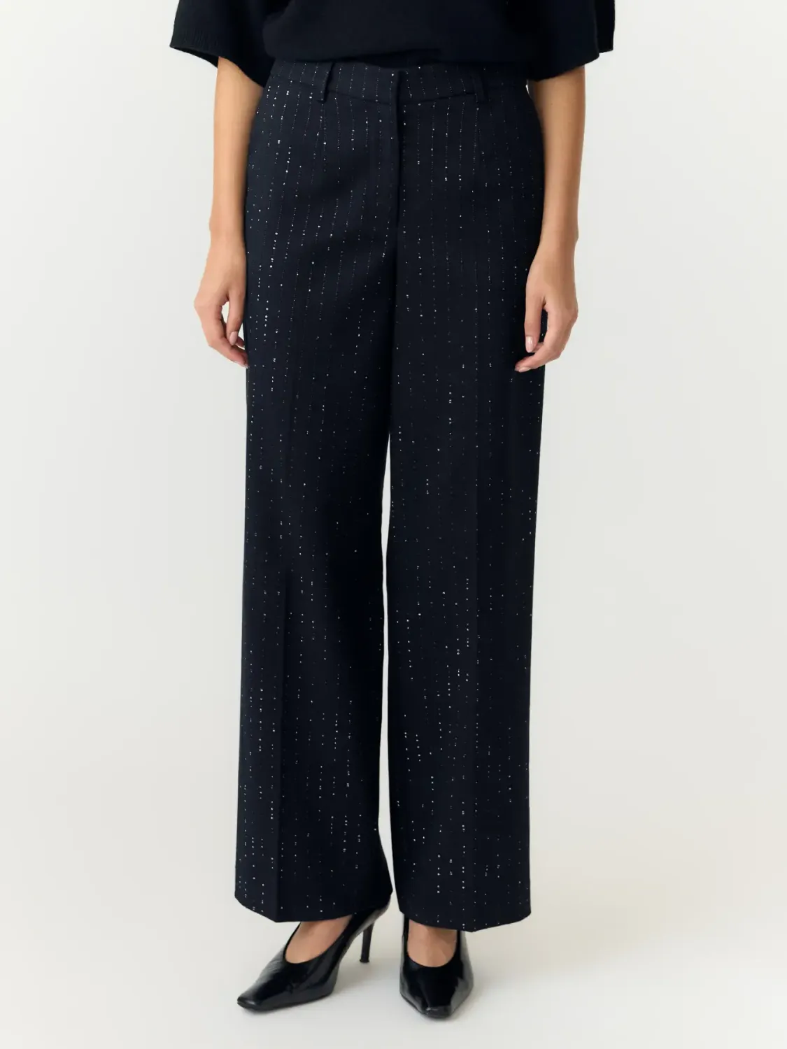Wide Pants Midna Navy Blazer