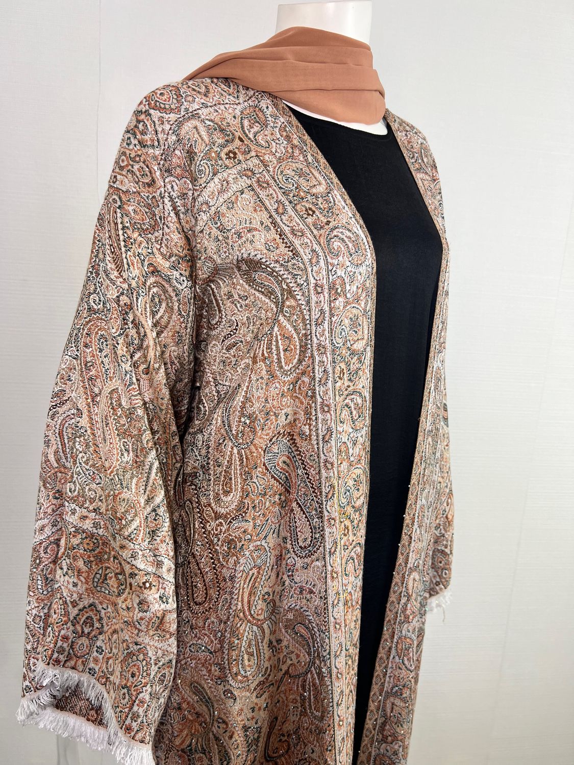 Terra Pashmina open Abaya