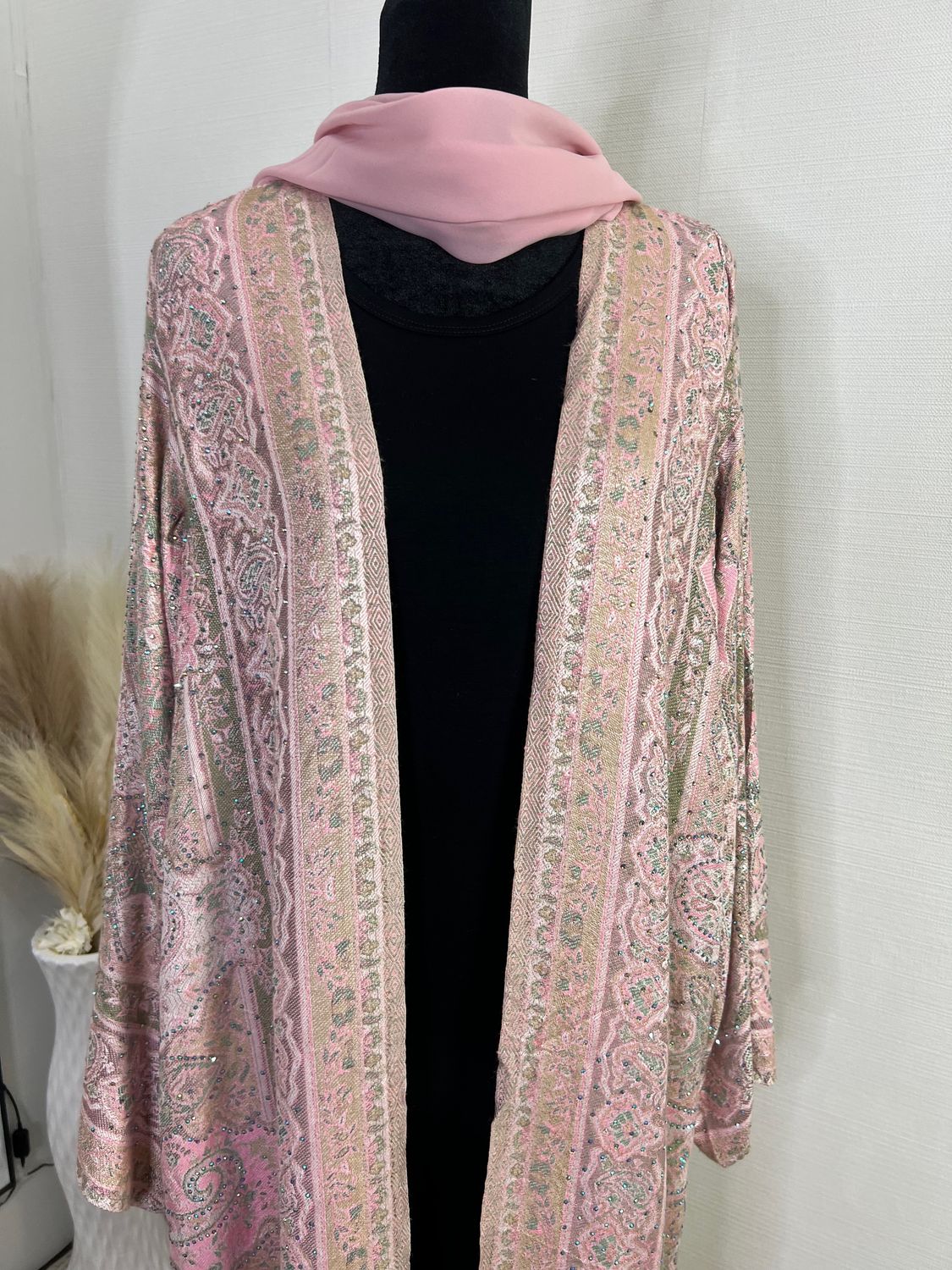 Blossom Pashmina open Abaya