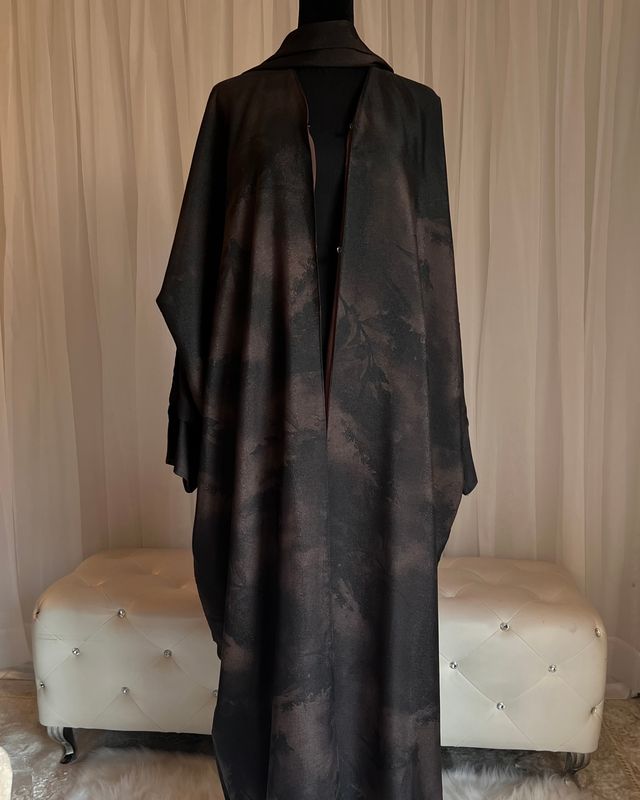 Maya open double Chiffon Abaya