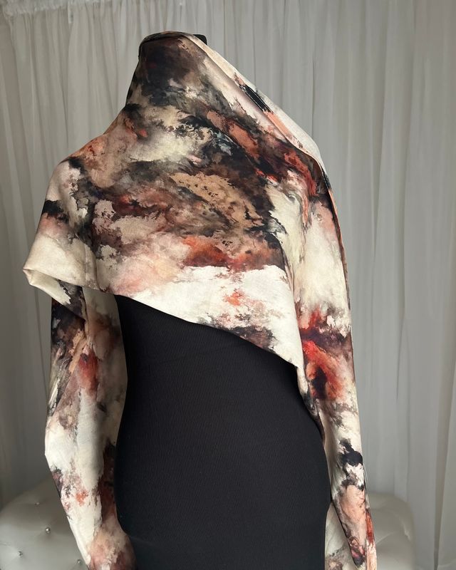 Single side printed Hijab