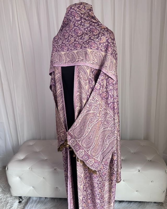 Lama Pashmina Open Abaya
