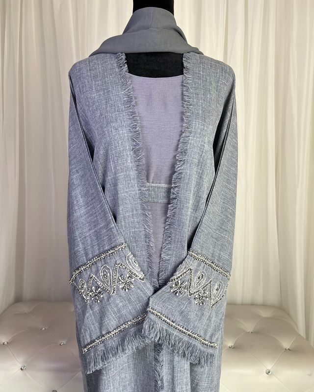 Rana Linen Open  Abaya