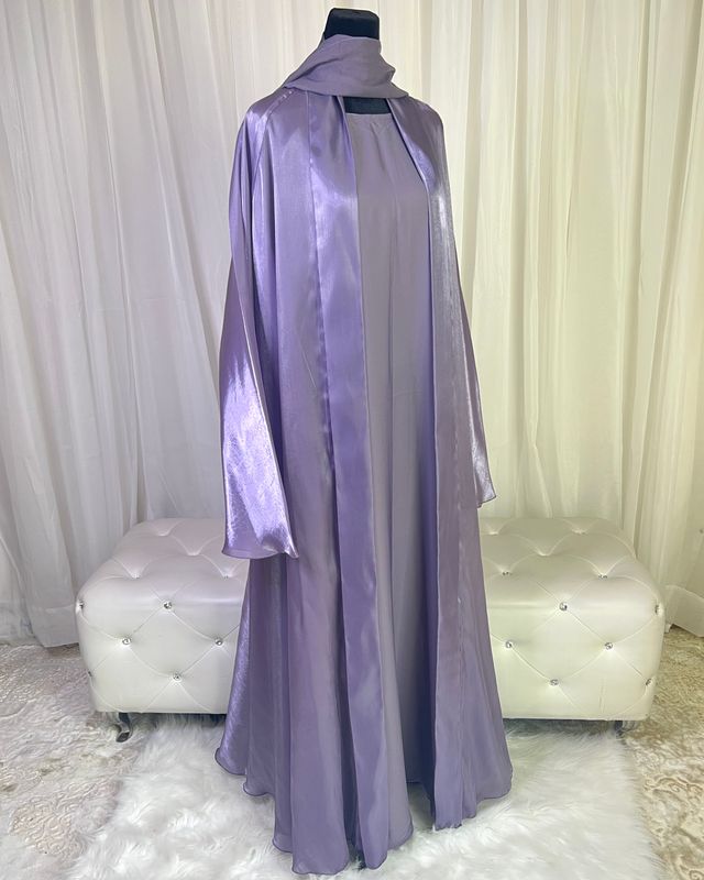 Haya Open Organza Abaya