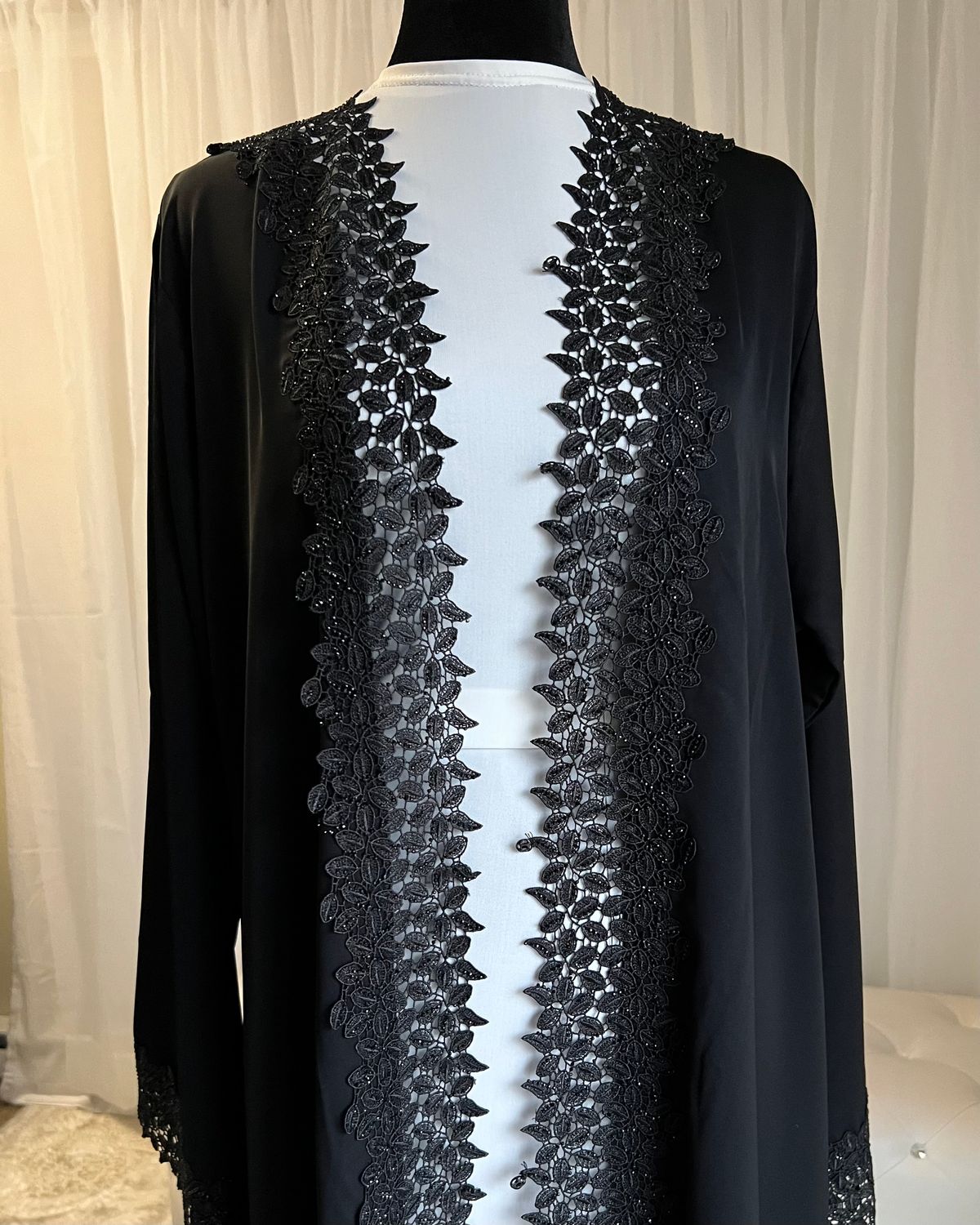 Manal 2-Piece Open Abaya Set