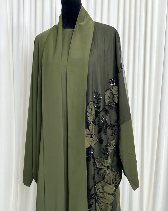 Malak Open Abaya set