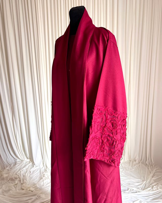 Bella Open Floral Abaya
