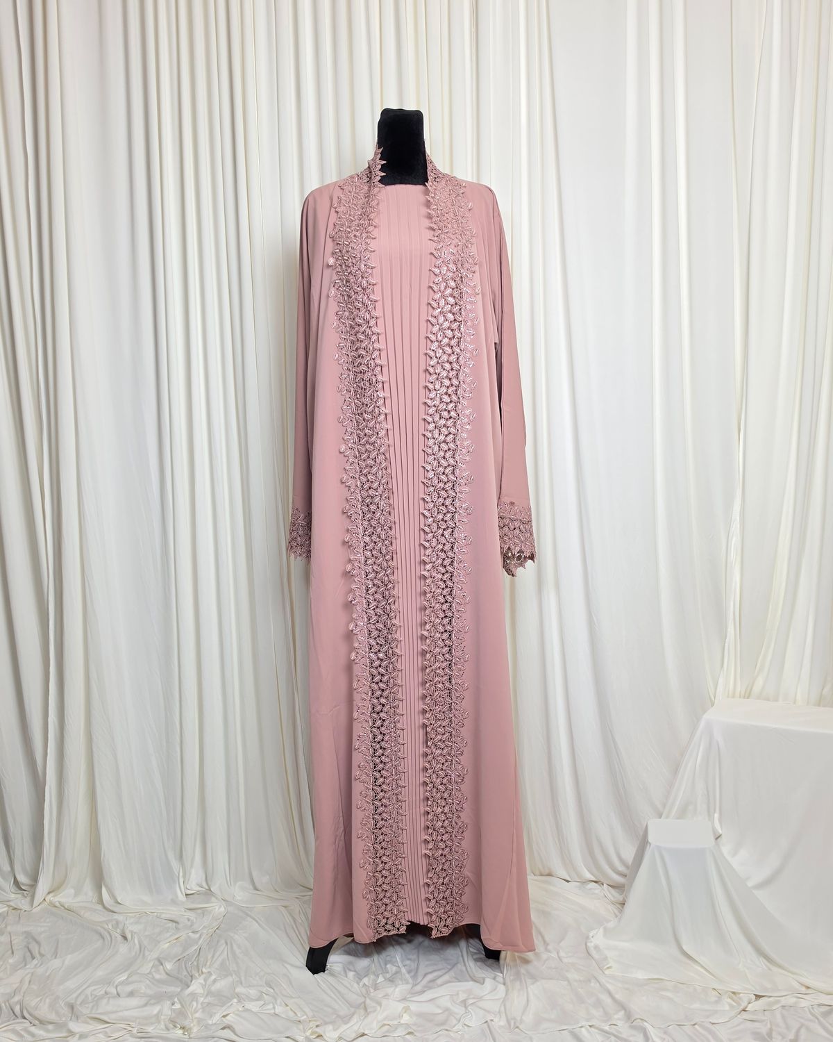 Manal 3-Piece Open  Abaya Set