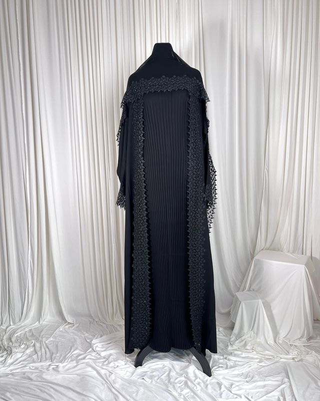 Manal 3-Piece Open  Abaya Set